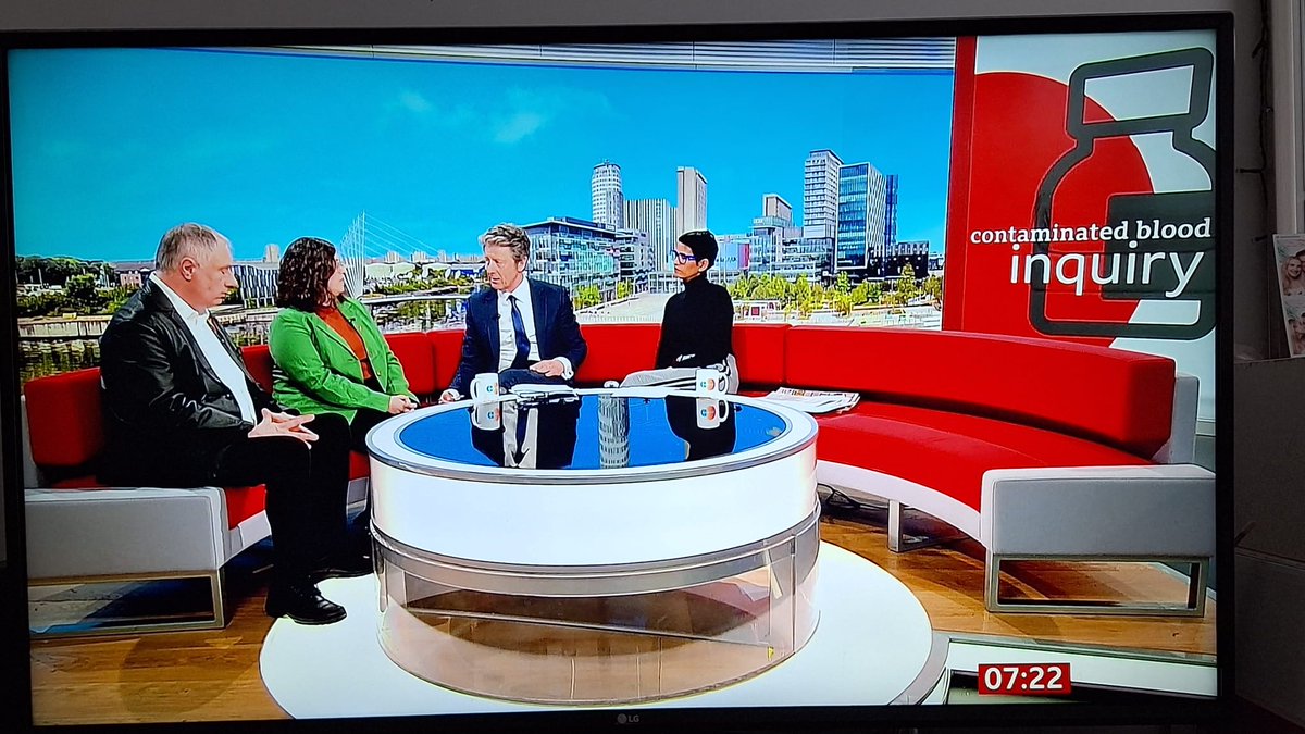 Thank you @BBCBreakfast for having me on with Richard Warwick @CampaignTB - so important the truth about unethical haemophilia research trials is properly exposed