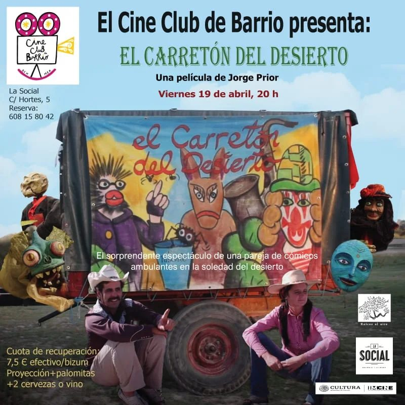 ¡#ElCarretónDelDesierto en Barcelona! 🇪🇦

Si estás en España, hoy tienes la oportunidad de ver esta emotiva historia en el Cine Club de Barrio MX.