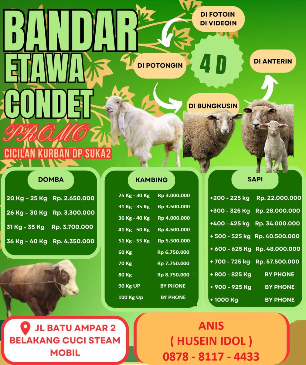 Silahkan langsung contact guys. Free ongkir sepulau jawa 👍🏻