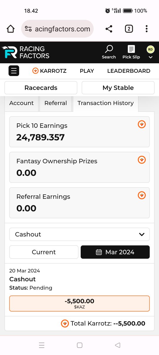 deparwata_de's tweet photo. @RacingFactors I do cash out..1 month allready..still on request...hmm https://t.co/gQP6fKCsh5