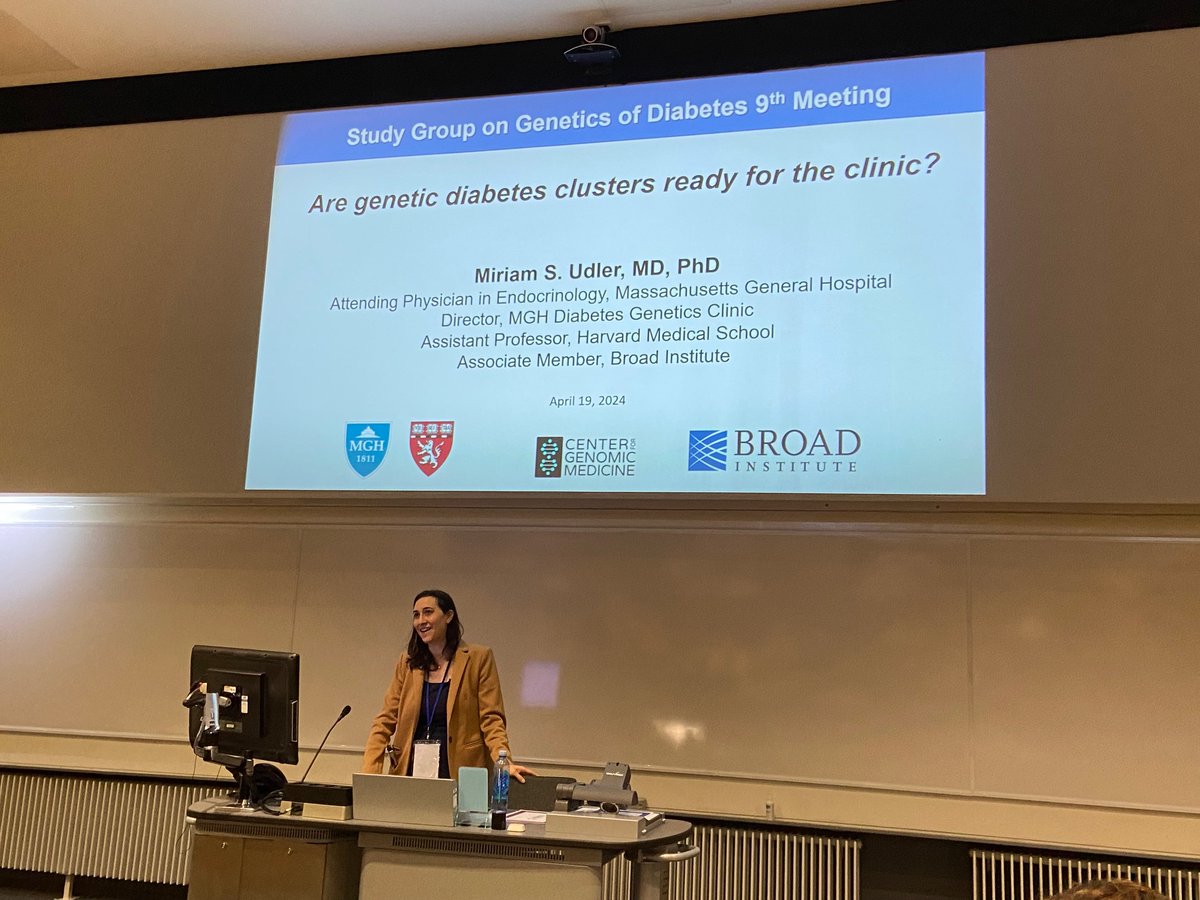 As #SGGDExeter2024 comes to an end, @MassGeneralNews rising star @miriam_udler closes the meeting by sharing her views on whether partitioned polygenic scores can illuminate the heterogeneity in type 2 diabetes, inform mechanism and potentially influence diagnosis and management.