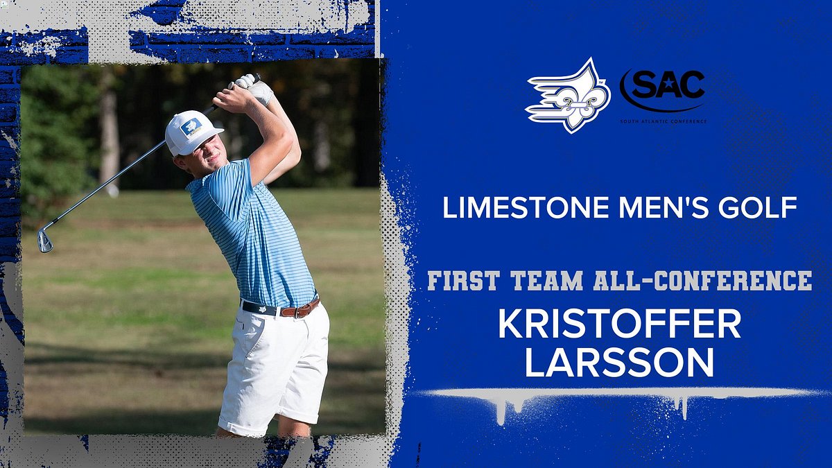 Senior Kristoffer Larsson of @LC_SaintsGolf has been tabbed South Atlantic Conference First Team All-Conference as announced by the league today. ⛳️ #ProtectTheRock #limestONEnation