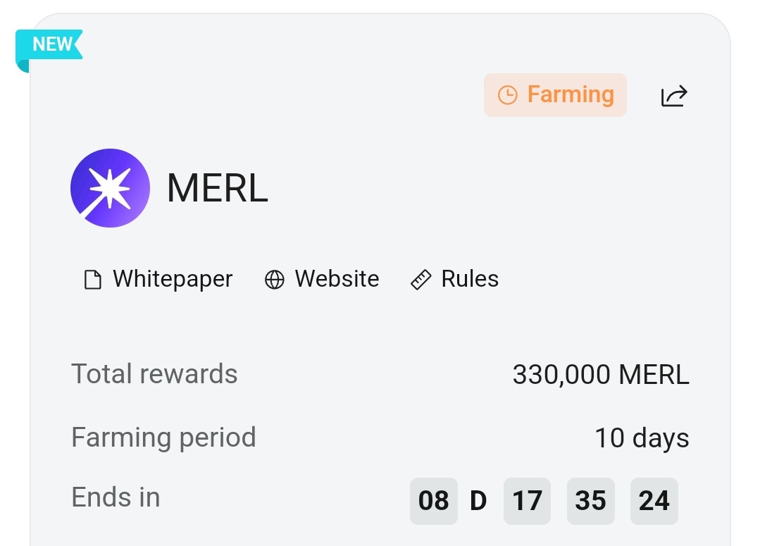 MERL Pre-Market and Launchpool. Bitget pre-market trading allows users to trade new coins in advance before they become available for spot trading. Merlin Coin (MERL) is launched as the inaugural project. Launhpool is already live. Stake BGB or USDT to get $MERL. Ends in 8…