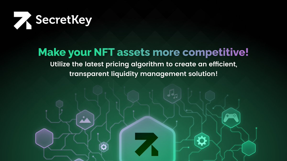 📈Maximize your #NFT game with #SecretKey! 💡Tap into the power of cutting-edge pricing algorithms for a market edge. 🚀Elevate your liquidity strategy now! #Crypto #Blockchain #Innovation #TechTrends