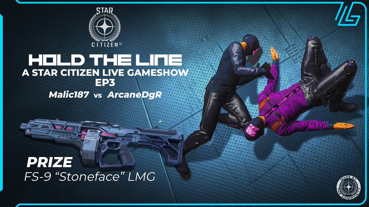 Live streaming Star Citizen - Hold the Line Ep3 right now. It's @ArcaneDgR vs Malic187 tonight for 4 rounds of Star Citizen fun. #StarCitizen @RobertsSpaceInd #gameshow #livestream Watch here - youtube.com/watch?v=Zoo3qB…