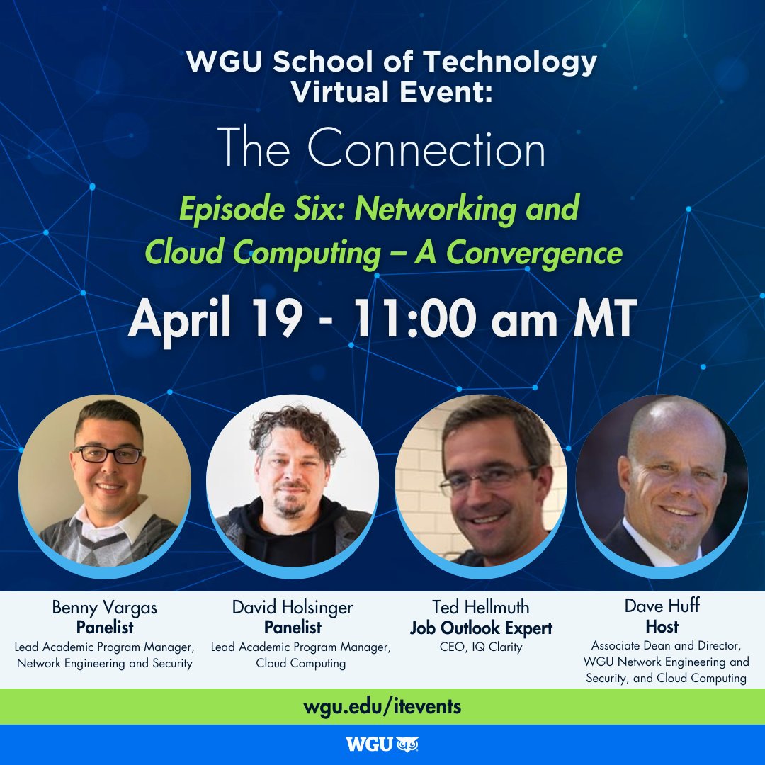 Join us today for The Connection: Networking & Cloud Computing! April 19, 11 AM MT. Insightful discussions with industry experts and a glimpse into IT's future. Don't miss out! 🚀 bit.ly/3UoCY7p #ITWebinar #CloudComputing
