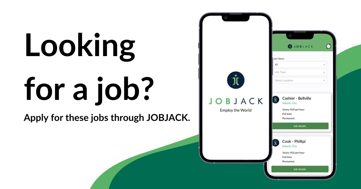 Are you looking for a job?

💼 KwaZulu-Natal 

HomeChoice - Store Supervisor
hc.jobjack.co.za/579FB

More jobs available for application on JOBJACK: app.jobjack.co.za/auth
#jobs #jobsearch #jobseekerssa #JOBJACKjobs #employtheworld