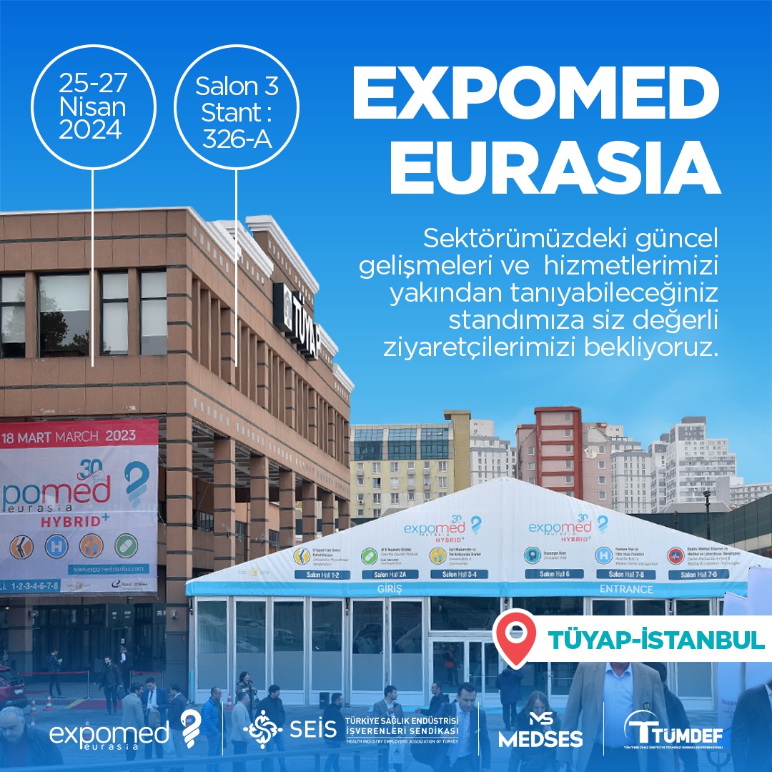 Expomed fuarında süre uzatımı hakkında sorularınızı cevaplandırmak için SEİS ve TÜMDEF ortak standına siz değerli ziyaretçilerimizi bekliyoruz.

<a href="/trseis/">SEİS</a> <a href="/tumdef/">TÜMDEF</a> <a href="/Tuyap/">Tüyap</a> <a href="/expomedeurasia/">Expomed Eurasia</a>