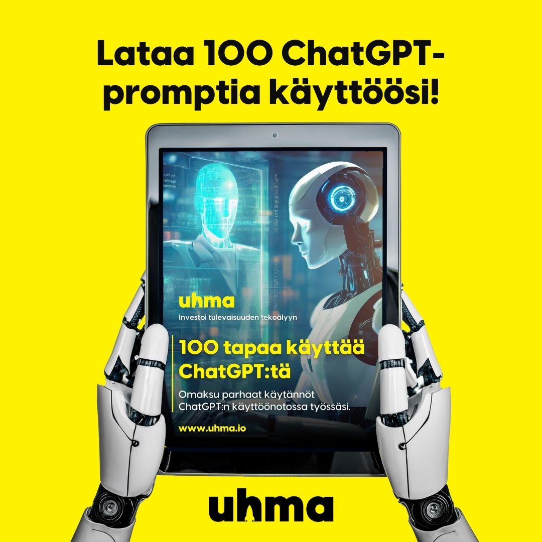 UhmaAi's tweet photo. 🚀 100 tehokasta promptia! ✨Tuntuuko promptien keksiminen vähän samalta kun heittelisi onkea - joskus nappaa, mutta suurimmaksi osaksi ei vain tärppää? 💡🤖

👉🏻 Apu tästä: https://t.co/ZU2WjLuUbN

Koostimme älykkään avun seuraajillemme! Tässä 100 valmiiksi koottua ChatGPT-promptia, jotka auttavat sinua inspiroimaan, luomaan ja innovoimaan.
Löydä uusia ideoita ja ratkaisuja markkinointiin, asiakaspalveluun ja paljon muuhun! 🌟

#uhma #tekoälytoimisto #100promptia #ChatGPT