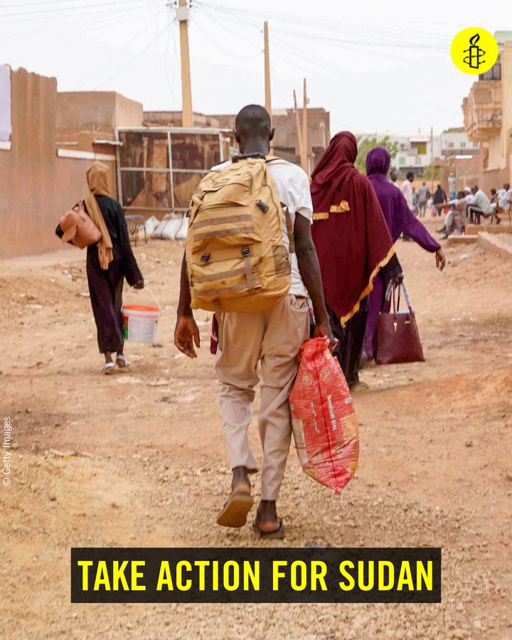 One year on, the people of Sudan continue to bear the brunt of the armed conflict.  Sudan is now home to the largest internal displacement crisis in the world.

Sign the petition to demand an arms embargo in Sudan 👇
amnesty.org/en/petition/de…