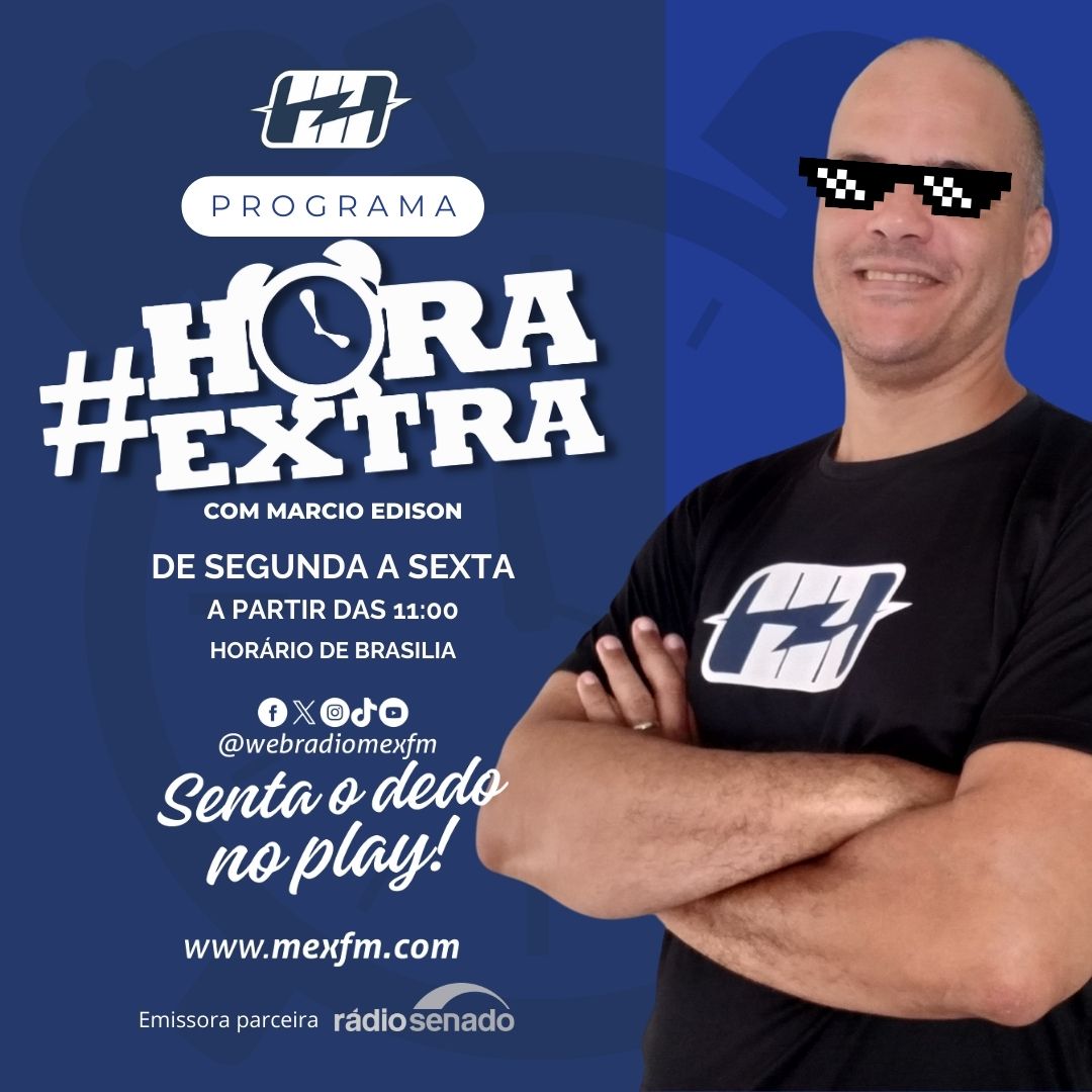 webradiomexfm's tweet photo. Opa!! Tudo bem contigo? Passando para avisar que daqui a pouco, depois das 11h (horário de Brasília) tem Programa Hora Extra com Marcio Edison, bora? Acesse https://t.co/nCgNnCn2lD e senta do dedo no play! 🎶🎶🎶🎵🎵🎵🎧🎧🎧🎉🎉😜😜 #ProgramaHoraExtra #mexfm #webradiomexfm #radio https://t.co/oUherb7dFi