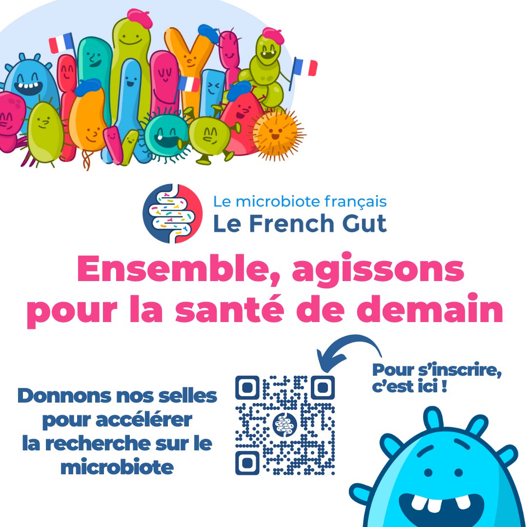 𝐔𝐧 𝐩𝐞𝐭𝐢𝐭 𝐠𝐞𝐬𝐭𝐞 𝐩𝐨𝐮𝐫 𝐯𝐨𝐮𝐬, 𝐮𝐧 𝐠𝐫𝐚𝐧𝐝 𝐩𝐚𝐬 𝐩𝐨𝐮𝐫 𝐥𝐚 𝐬𝐜𝐢𝐞𝐧𝐜𝐞 Ensemble, agissons pour la santé de demain! 𝐃𝐨𝐧𝐧𝐨𝐧𝐬 𝐧𝐨𝐬 𝐬𝐞𝐥𝐥𝐞𝐬 𝐩𝐨𝐮𝐫 𝐮𝐧 𝐚𝐯𝐞𝐧𝐢𝐫 𝐩𝐥𝐮𝐬 𝐬𝐚𝐢𝐧 @INRAE_France @APHP #lefrenchgut #microbiote #science