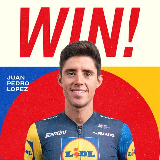 ‼️🚴‍♂️¡<a href="/juanpelopez97/">Juanpe López</a> gana el Tour de los Alpes tras aguantar los ataques de sus rivales en la última etapa!

👉 La última etapa, para Paret-Peintre

🇮🇹 Juanpe fue 10 días líder en el Giro 2022 y será la mejor baza española en el Giro que empieza en 15 días

🎙️ <a href="/BorjaCuadrado/">Borja Cuadrado</a>