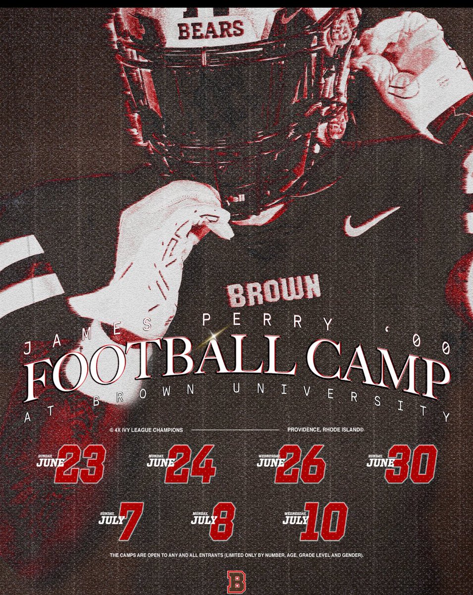 Thanks for the camp invite. @BrownU_Football @ExeterTwpFB
