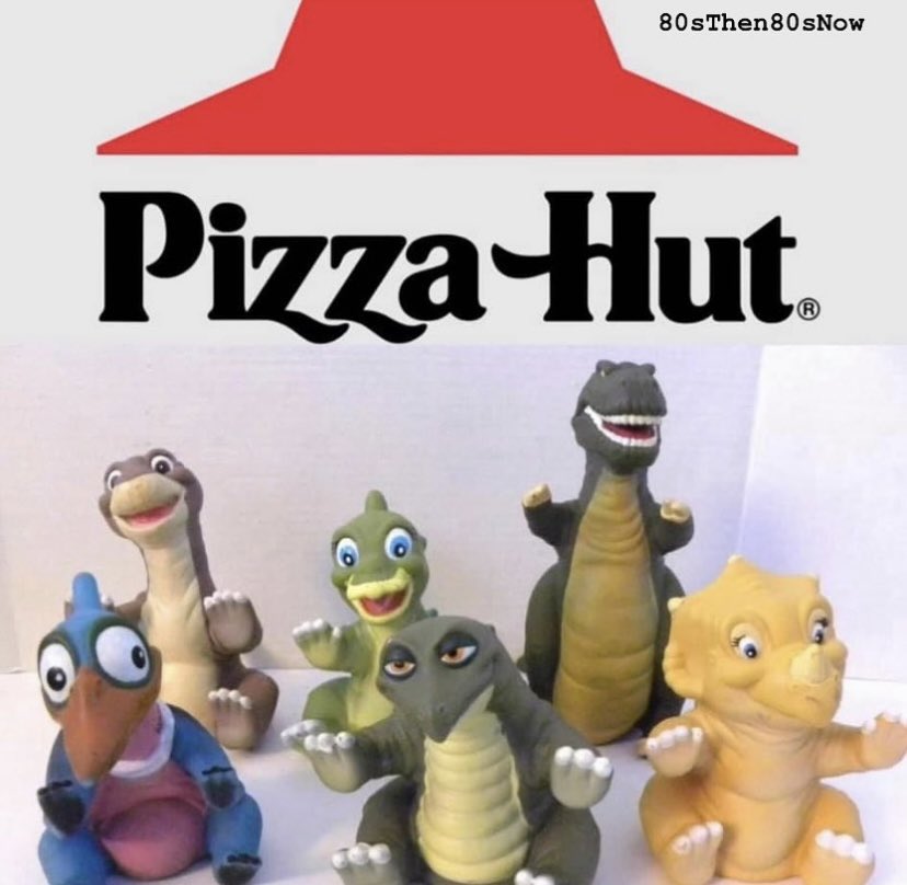 Who Remembers “The Land Before Time” Pizza Hut Puppets From 1988? #PizzaHut #TheLandBeforeTime #Toys #Toy #Puppets #Puppet #Dinosaurs #Dinosaur #Cartoon #Movie