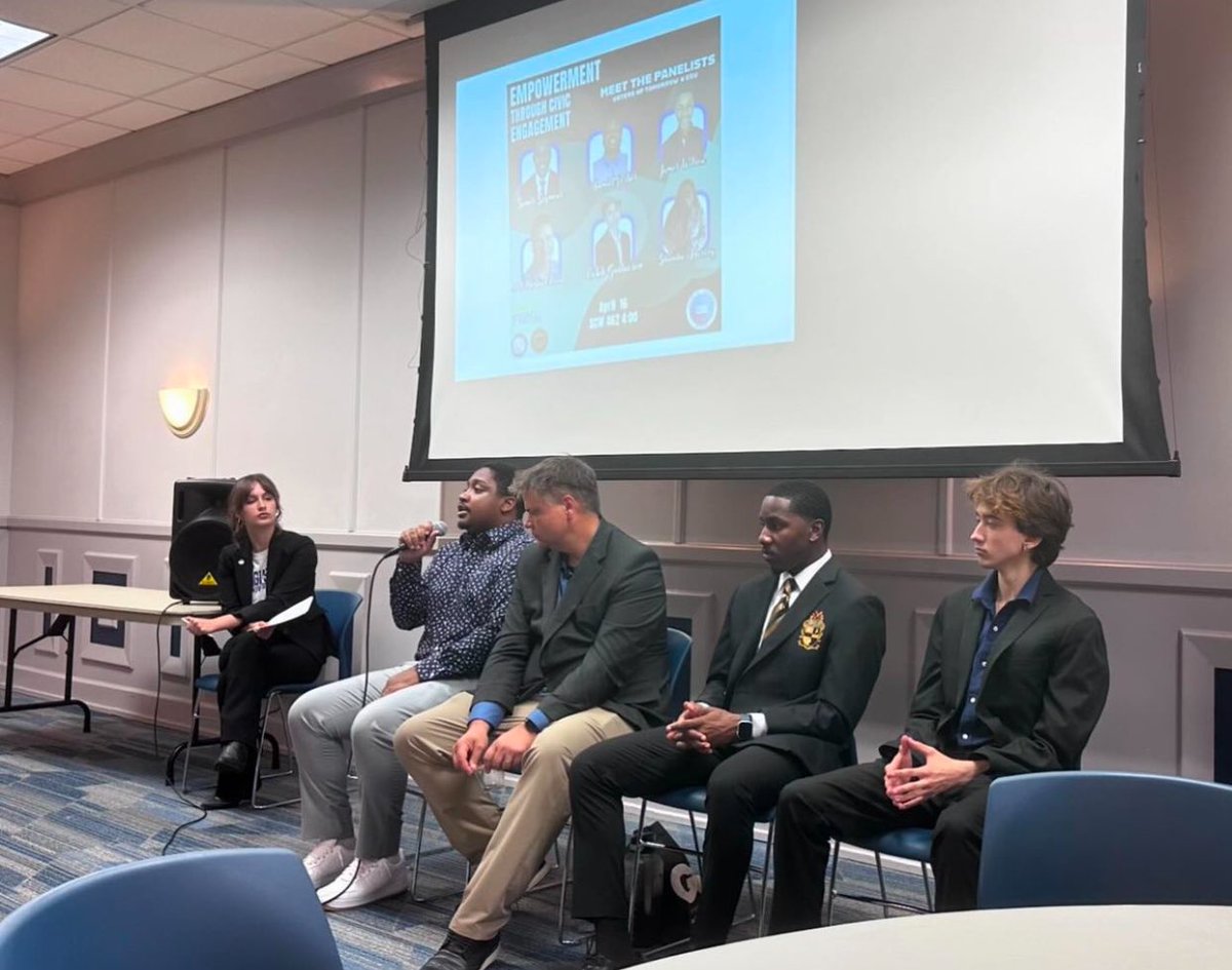 #Repost from VOT GSU 💙🐾 The Civic Engagement panel was a success! V Thank you to everyone who stopped by to learn from our panelists! Shoutout to our Policy Director @OmarionSmart3 for leading this event!