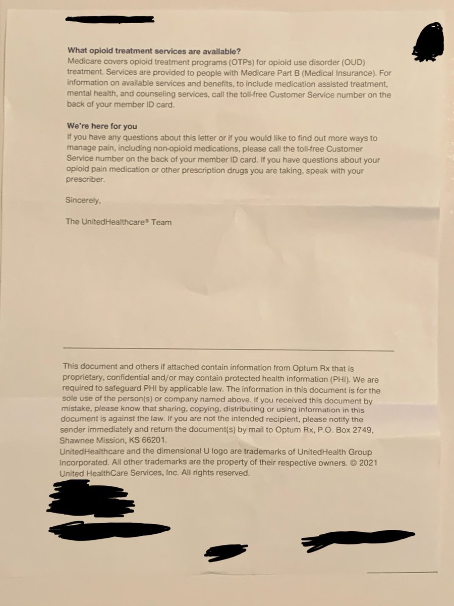 shocked to hear that when client called United to Complain about Letter, the ‘United Rep’ on phone clearly stated that SHE AGREED AND said THAT THE LETTER WAS NONSENSE AND SHOULD HAVE NEVER BEEN SENT. @WisenbergSol This is Harassment Mr Wisenberg. THE INSURANCE ISN’T the Doctor