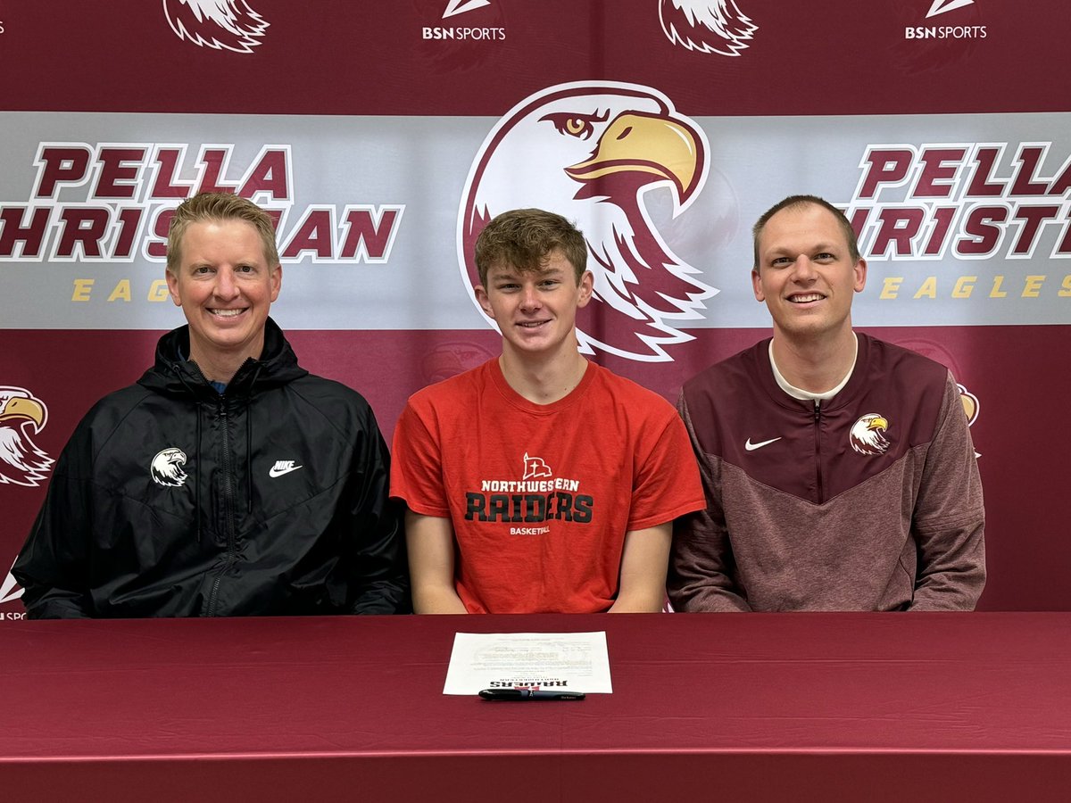 Congratulations to Dane Geetings! He has signed a Letter of Intent to join the Basketball Program at Northwestern College. Go Raiders!