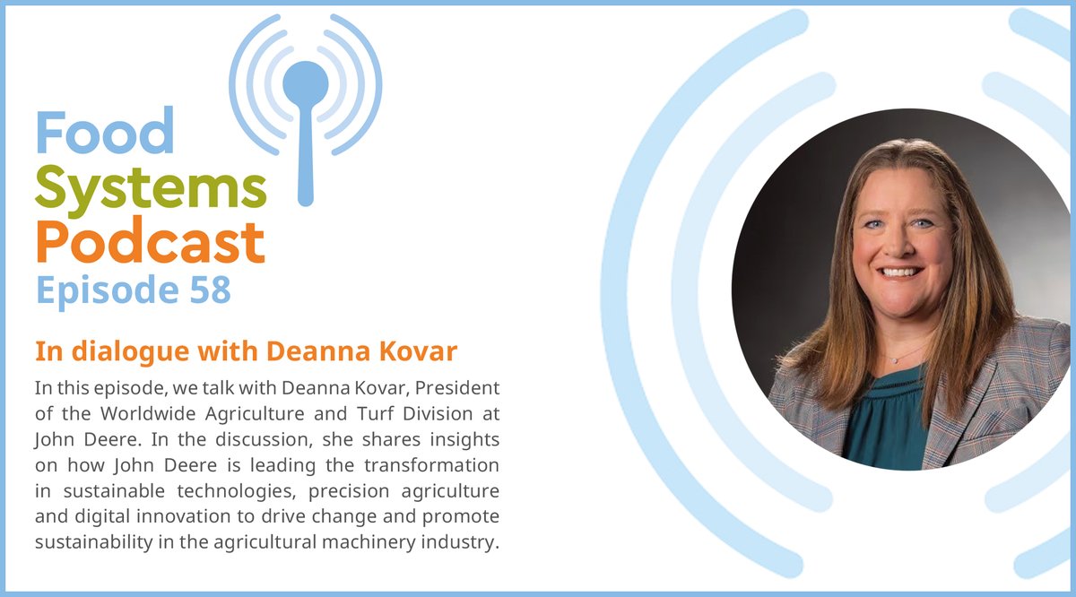 If you missed our recent podcast with Deanna Kovar from @JohnDeere then you can still listen to it on demand or read a summary now at forumforag.com/podcast