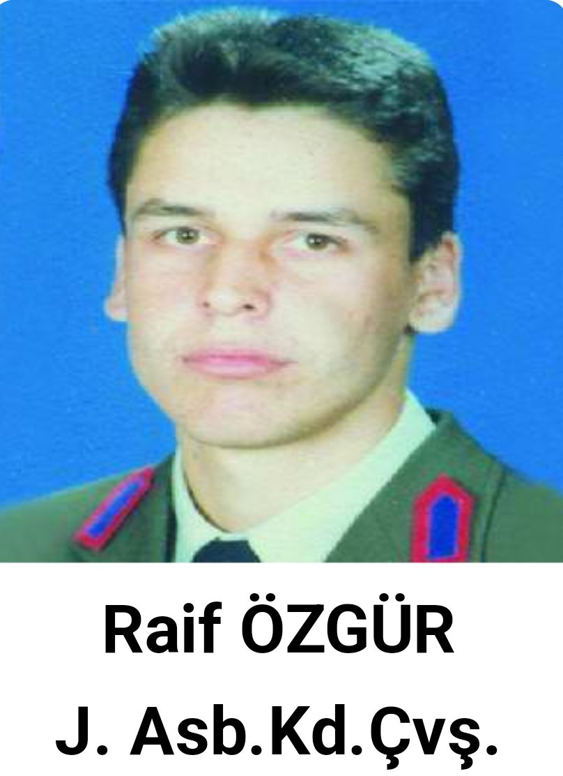 Özel Grup A timlerinin yiğitlerinden 91 devresi Şehit J.Asb. Raif ÖZGÜR.Korkusuz bir savaşçı, görev adamıydı,Jandarma Özel Harekatın tanımıydı...04.07.1995 tarihinde Irak'ın kuzeyi Şivi bölgesine düzenlediğimiz nokta operasyon esnasında çıkan çatışmada şehit düştü. Unutulmadın.🇹🇷