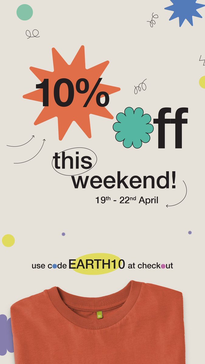 As part of #EarthDay there's 10% off all products til midnight Monday! Use code EARTH10 at checkout → lonelady.teemill.com