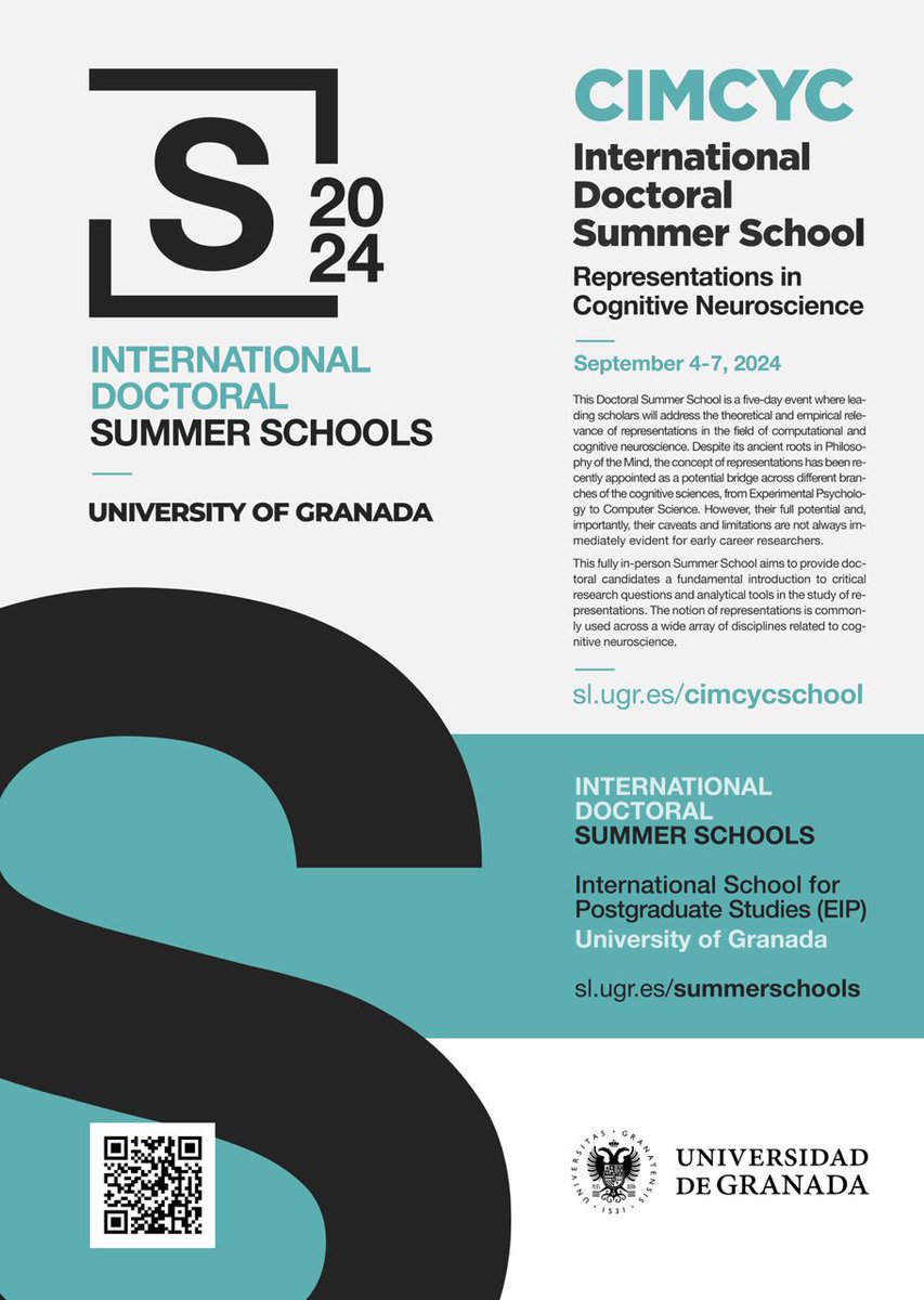 Join us for the inaugural CIMCYC International Doctoral Summer School, focusing on Representations in Cognitive Neuroscience. 🧠 Mark your calendars for September 4-7, 2024. Applications from PhD students and postdoctoral researchers are now open: sl.ugr.es/cimcycschool