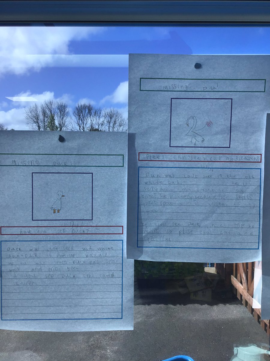StPPPrimaryY1's tweet photo. Today we finished our missing posters based on the book ‘Pumpkin Soup’ 🐤🦆
#missingposter #writing #year1 @StPPPrimary https://t.co/dO4nEXND42