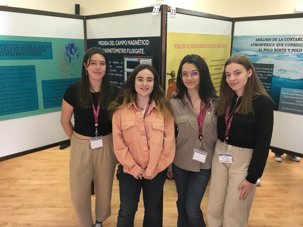 Bie_Praves's tweet photo. Hoy, varias alumnas de 2º del #BIEPraves han acudido a presentar sus proyectos a  las Jornadas de Jóvenes Investigadoras que se llevan a cabo en Palacio de Congresos Conde Ansúrez de la @UVa_es demostrando la gran #Ciencia que aprenden y hacen en nuestro centro.
#LaCienciaMola https://t.co/Dq3ijBMlFv