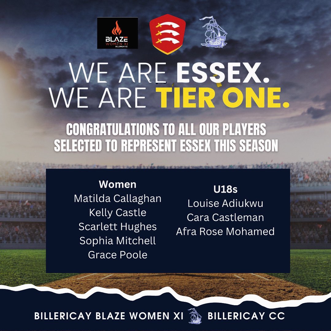 We are Essex. We are Tier 1 🔥 Congratulations to all involved in the bid <a href="/EssexCricket/">Essex Cricket</a> <a href="/UniEssexPerform/">University of Essex Performance Sport</a> <a href="/EssexRebels/">Essex Rebels Basketball</a> Looking forward to the next chapter of Women’s Cricket 🔥 Cricket’s coming home  #gamechangers 🔥