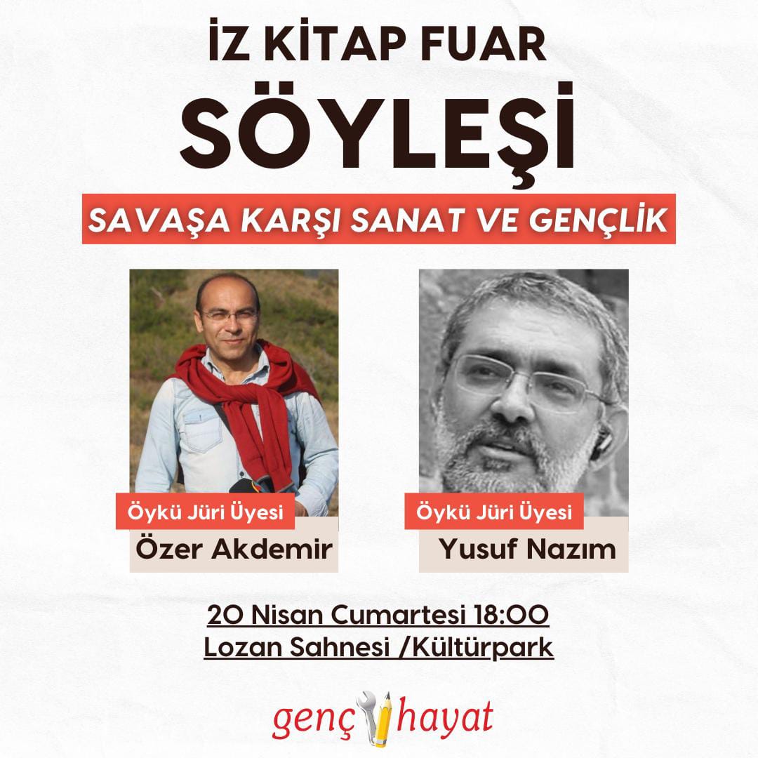 🎙️İzmirli dostları bekleriz... 📚Edebiyat sürgünden döndü! 📚Kitabın, bir süredir sürgünde olduğu Gaziemir'den, ana yurdu #Kültürpark'a dönmesiyle şiir, roman, deneme, roman ve söyleşiler nefes alacak. #izkitap #izkitapfuarı #söyleşi @genchayatizmir @ozer_akdemir