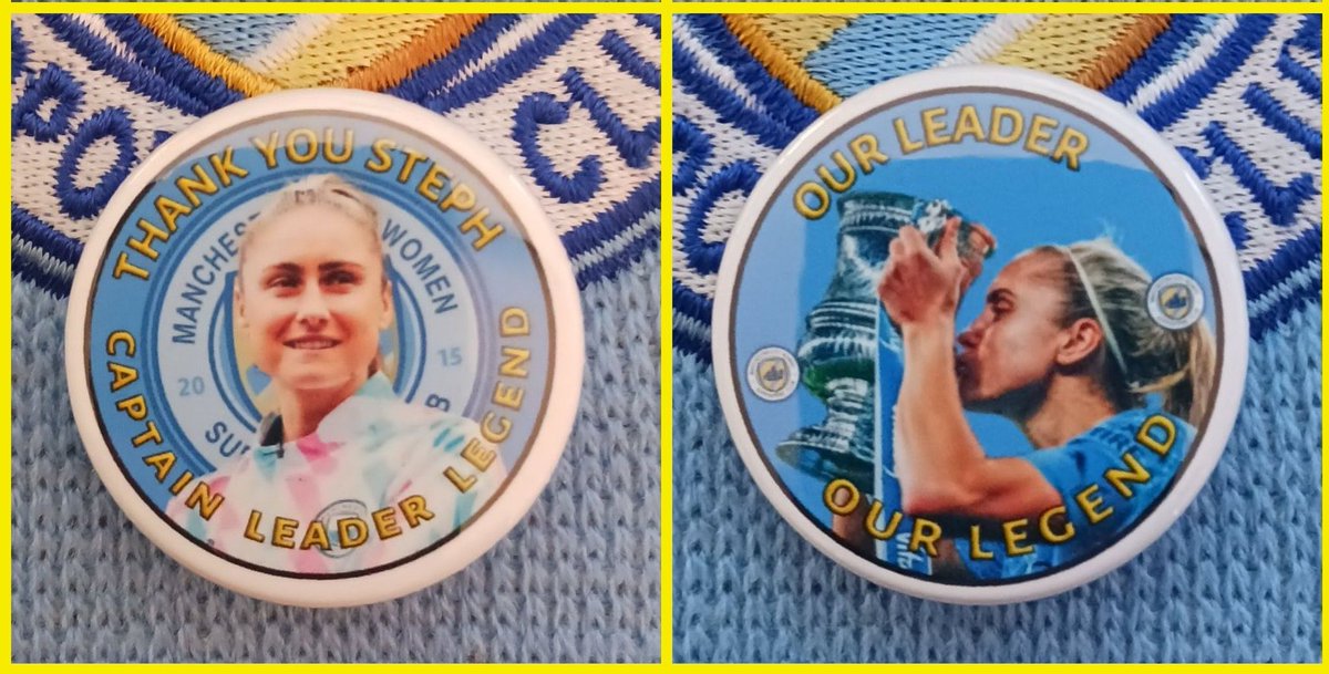 MCWFC_OSC's tweet photo. Our special @MCWFC_OSC Steph badges will be available from our OSC table pre game on Sunday 

#SuperSteph 
#COMEONCITY  🩵 https://t.co/Jg2kfymKek