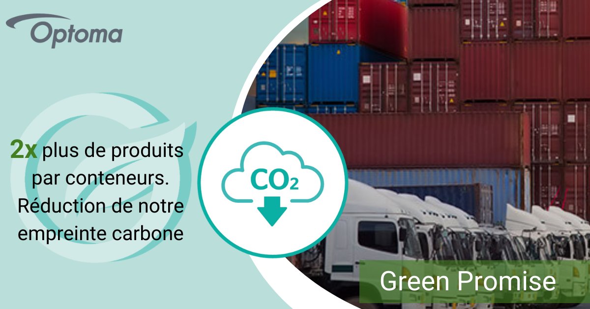 OptomaFrance's tweet photo. Optoma s’engage à réduire l’empreinte environnementale de ses produits à travers des mesures éco-responsables ♻️
Découvrez notre Green Promise - https://t.co/QyPy9IdczC
#Optoma #Projecteurs #GreenPromise #EarthDay #EarthDay2024 https://t.co/98HPx5CVMS