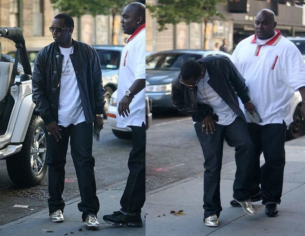 creepydotorg's tweet photo. P. Diddy steps in poo (2008) https://t.co/y2gs0OxPv6