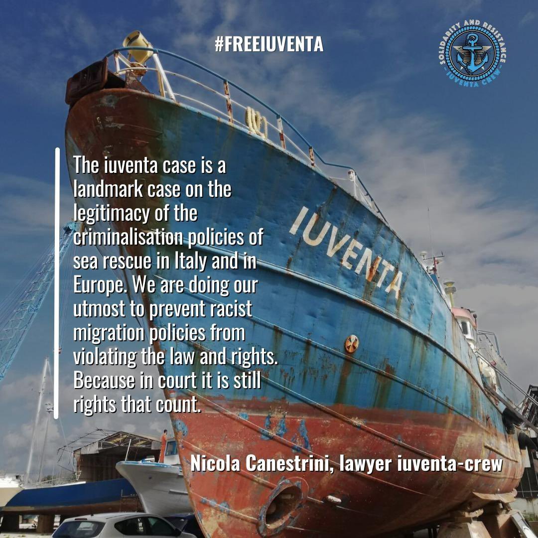 Acquittal for the @IuventaCrew: no criminal facts happened during the search rescue activity. Todays decision in Trapani in the Iuventa trial sweeps away vile speculation about sea rescue activity. Solidarity and resistance!