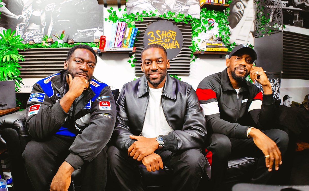 This is a very special one. Thanks to @Bashy for gracing the studio. He could have been in any other studio but he came to ours. Listen now on Spotify, Apple or Amazon music linktr.ee/3shotsoftequila YouTube out Tuesday @ 8pm 📺