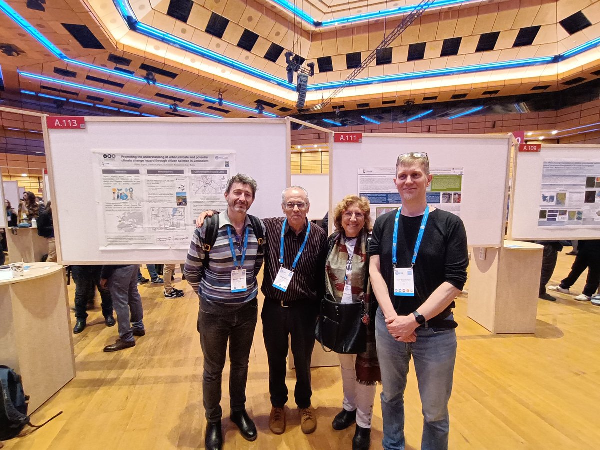 Succesful presentatios of @ICHANGE_EU in the #EGU24. Great interest of the participants on our living labs of Jerusalem, Barcelona,Genoa, and on citizen science activities. We, I, can CHANGE my habits to achieve the GREEN DEAL @FisicaUB @CIMAFoundation @TelAvivUni