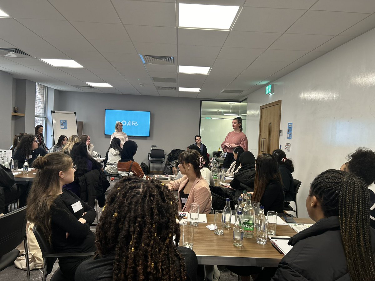 The team at @soar_foundation are helping all of our @DavyGroup #InspireHer teenagers build their confidence now in a highly interactive workshop.