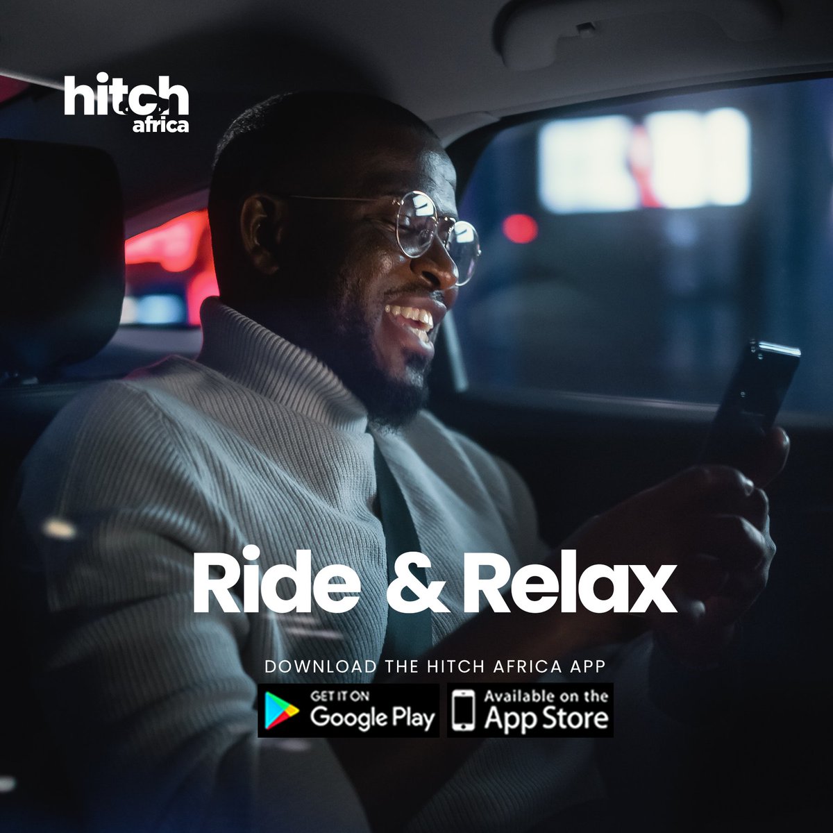 You've worked so hard, it's time to relax 😌 

Download the Hitch Africa app on the App store or Google play store to enjoy relaxing rides!

#relaxingride
#HitchAfrica
 #explorepage 
#tgif 
#freemind
#GuinnessWorldRecord 
#Nigeria