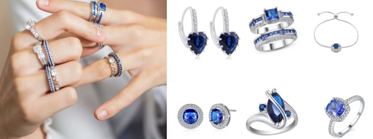 Get the blues with beautiful jewels! #FirstLook at the new blue crystal pieces from Clear Crystal Jewellery - perfect for adding a little sparkle to your Spring style! #FashionFriday #FirstLookLuxury #TrueBlue
