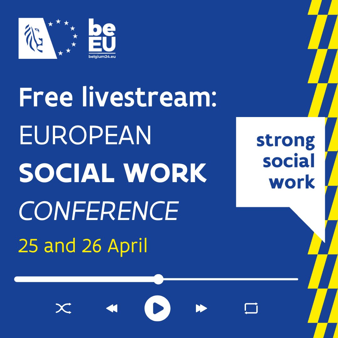 The European Social Work Conference is only a few days away. Registration is closed, but you can still join the conference online! All sessions in the Auditorium will be livestreamed. Registration is not necessary. So mark your calendars and find out more: departementwvg.be/swc24/livestre…