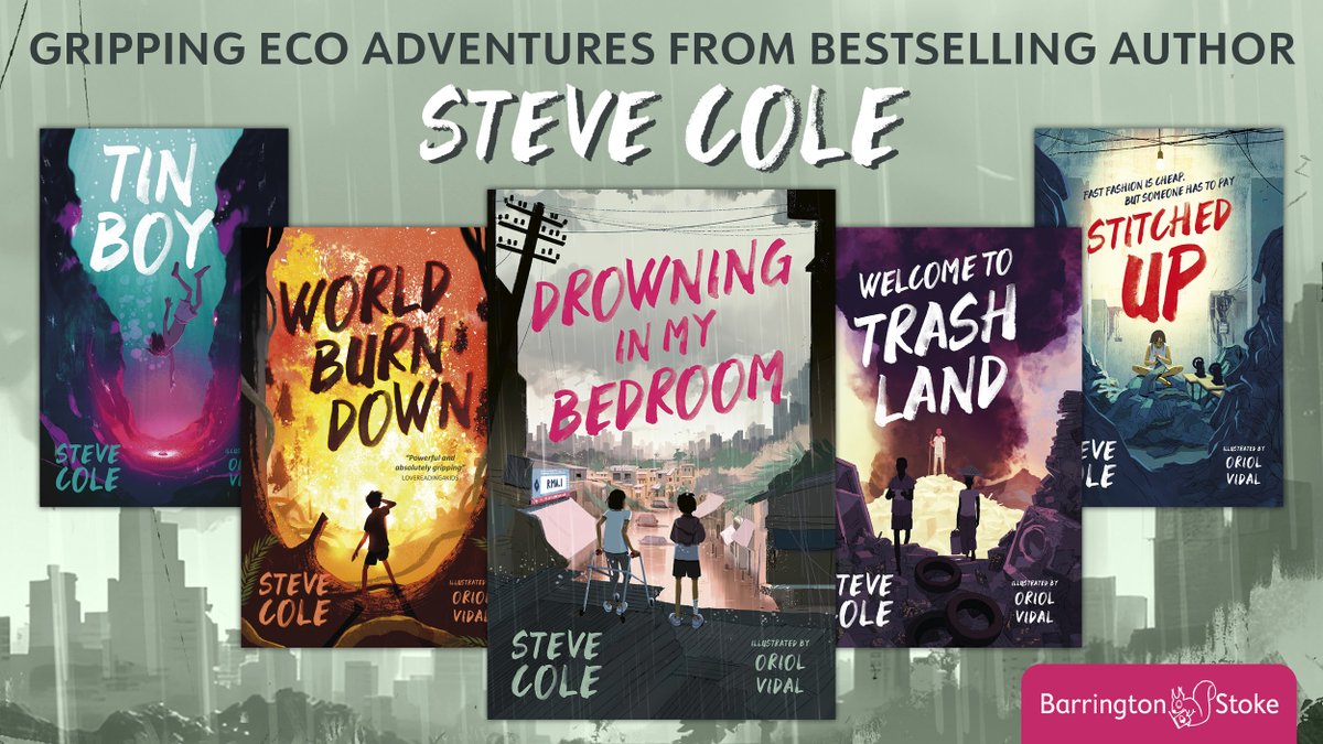 To coincide with #EarthDay we're giving away a SIGNED set of all FIVE of @SteveColeBooks excellent eco-thrillers including his latest gripping adventure DROWNING IN MY BEDROOM. To enter follow us, like this post and drop a comment below. The winner will be announced next week.