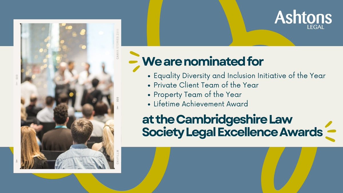 Good luck to our teams and individuals who are nominated for awards at tonight's @cambslaw Society Legal Excellence Awards 2024! We have our fingers and toes crossed 🤞