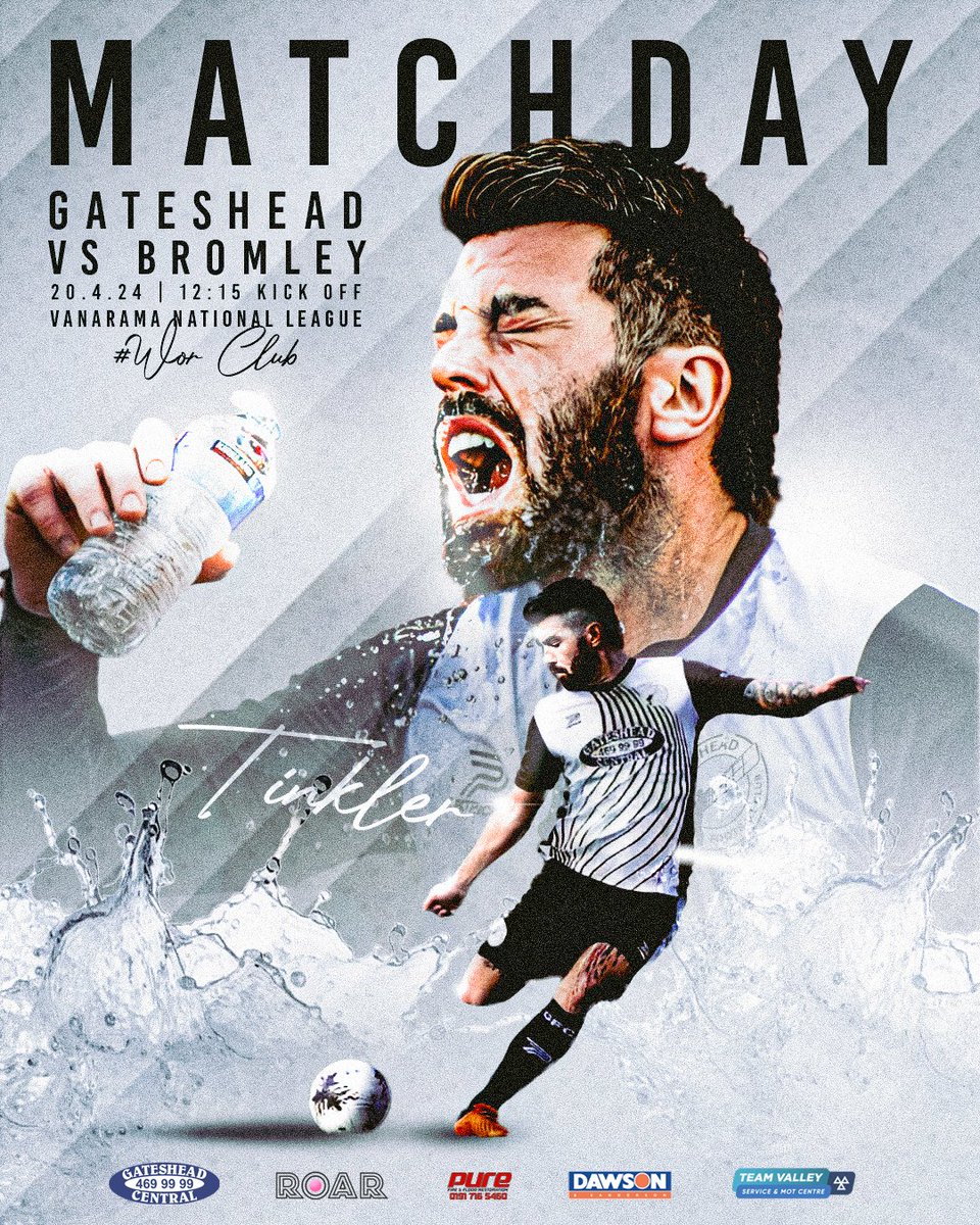 The final day is upon us 👊🏁 Let's go into the play-offs on a high, boys! 💪 🎨 @NorthBeastMedia 🎟️ gatesheadfc.seatlab.com #WorClub ⚪️⚫️