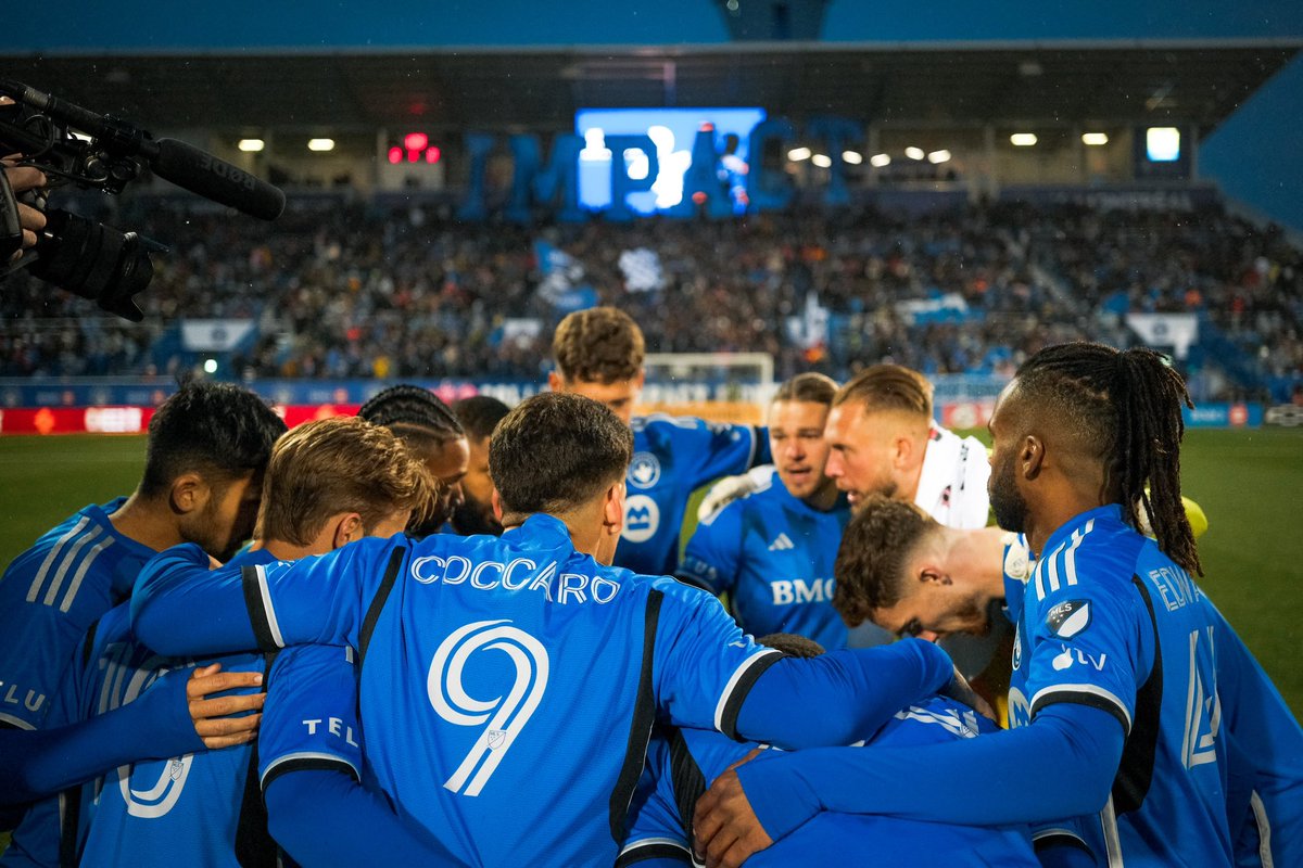 First one at Saputo stadium was amazing ! See you tomorrow versus Orlando, allez Montreal 🔵⚪️⚫️
