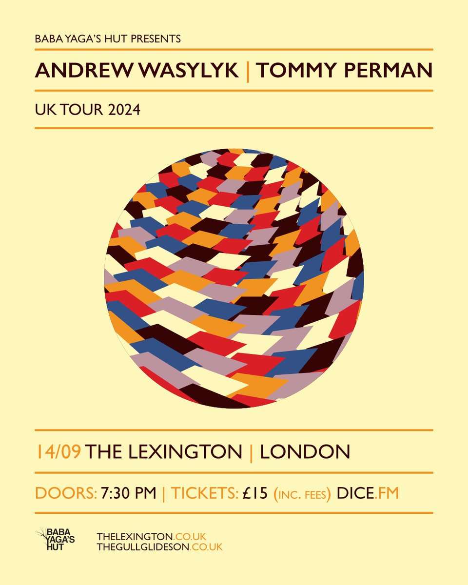 Seen a lot of great shows at this gaff. Dead chuffed to @thelexington London, Saturday 14th September. Hope you'll consider joining us. 🙏 🎟️s now on sale ➡️ link.dice.fm/ob5500b46bee (Poster: Tommy Perman)
