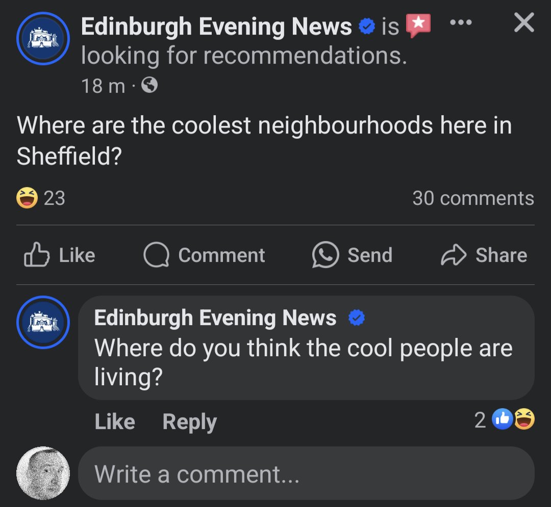 Whoever is in charge of the social media account for the Edinburgh Evening News is really phoning it in. 🤦‍♂️