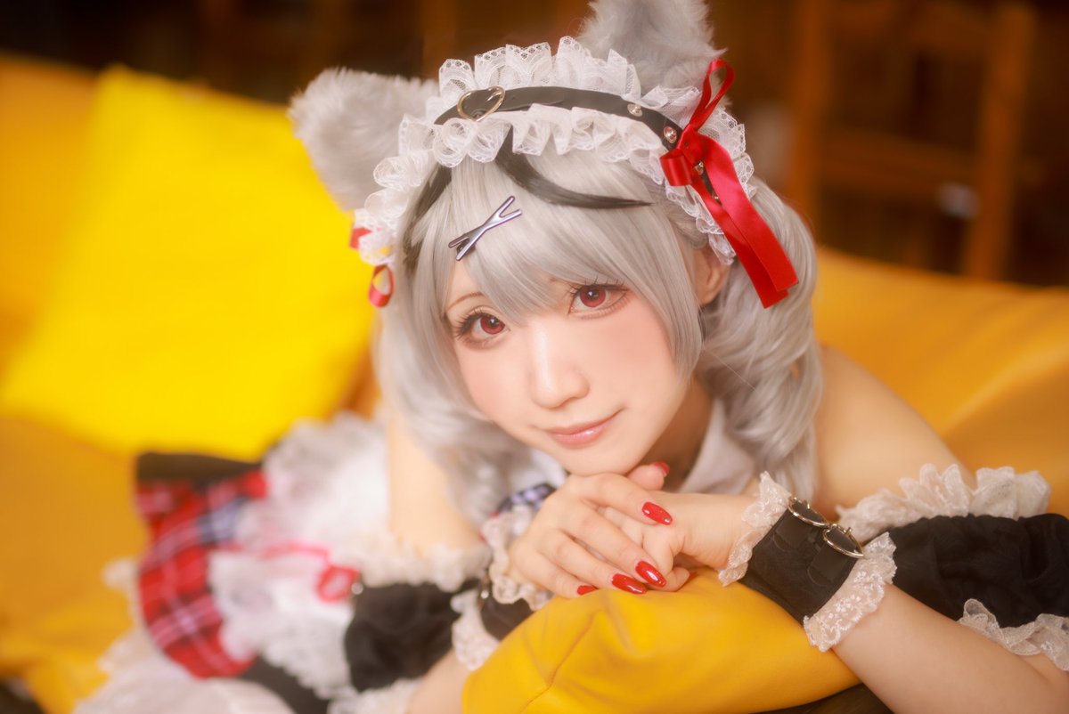 🐈‍⬛ cos play 　 hololive　/　沙花叉クロヱ 🐾 　 ╭━━━━━━━━━━━━━╮ 　　　 ♡🎣 上目きゅるん 🎣♡ 　 ╰━━━━━━ｖ━━━━━━╯