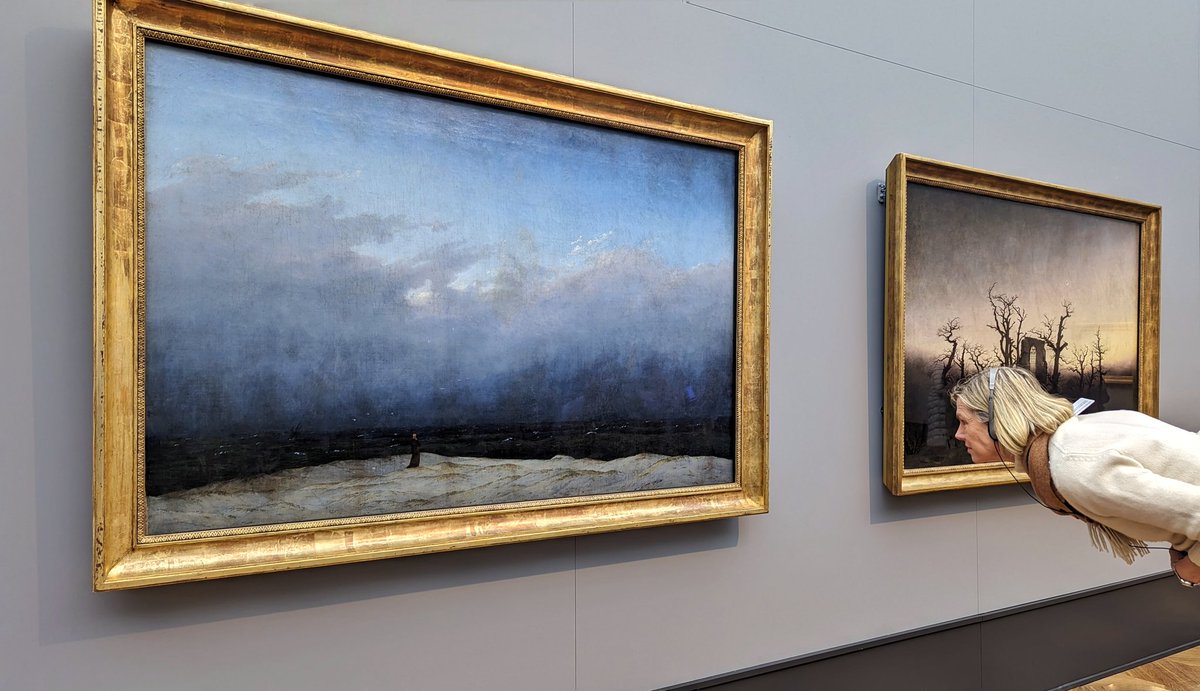 Opening day of the big #CasparDavidFriedrich exhibition at the Alte Nationalgalerie in Berlin. 👀