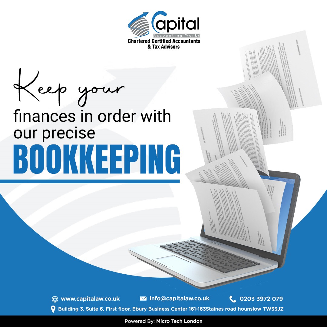 Maintain meticulous financial records with our precise bookkeeping services, ensuring your finances are in order at all times. 📚💼

#capitalaccountingservices #financialsuccess #clientcentric #financialmanagement #businessfinance #personalfinance #accountingservices