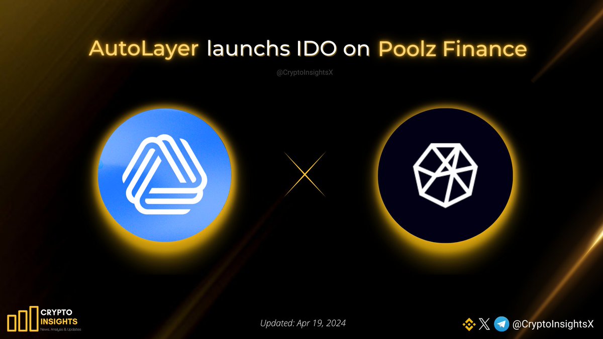 📢 @AutoLayer launchs IDO on @Poolz__ 🗓️ TBA, April 2024 #AutoLayer is a DeFi application designed for Liquid Restaking Tokens (LRT) Finance management on Arbitrum. It enables users to efficiently restake their assets across various LRT options with just a click, ensuring